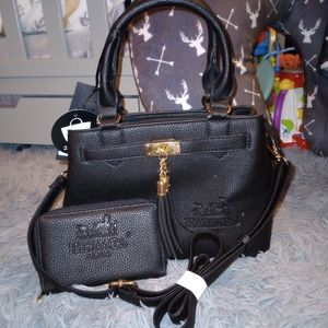 NWT larger crossbody purse & wallet